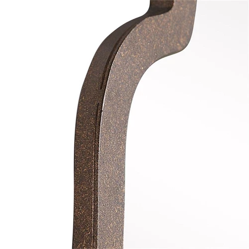 Uttermost Brayden Metal MDF Arch Mirror in Lightly Textured Dark Brown/Gold - Picture 6 of 9