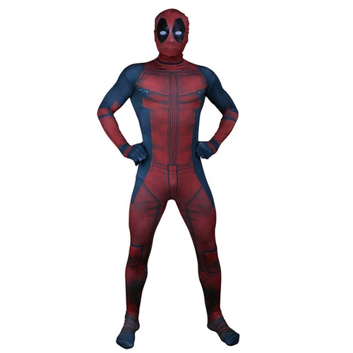 Erwachsene Deadpool Kostüm Zentai Body Cosplay Anzug Maske Halloween Requisite Overall - Bild 11 von 29