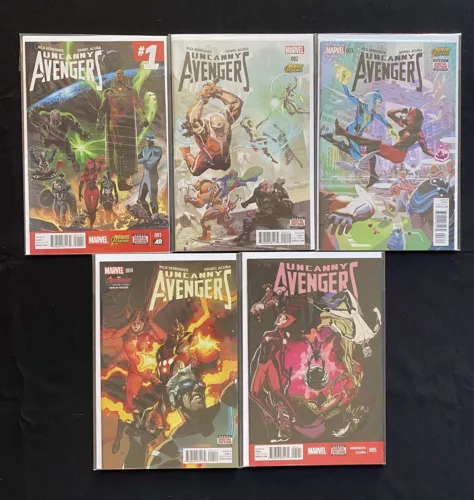 UNCANNY AVENGERS VOL. 2 #1-5 NM Full Run Remender Acuna Key Issues 