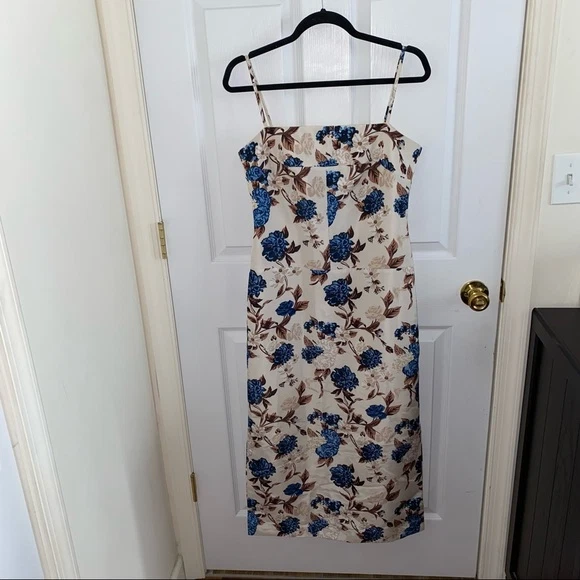 ABITO OTTOMANO OTTOMANO MIDI CON STAMPA FLOREALE TORY BURCH TAGLIA 4