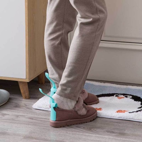 2X Shoe Helper Handled Plastic Lazy Shoe Horn Easy On&Off Shoes Lifting Helper☋ - Bild 8 von 15