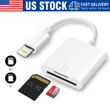 TF SD Card Adapter Camera Reader 2 In 1 For iPhone 14 13 12 11 X XS XR 8 7 iPad