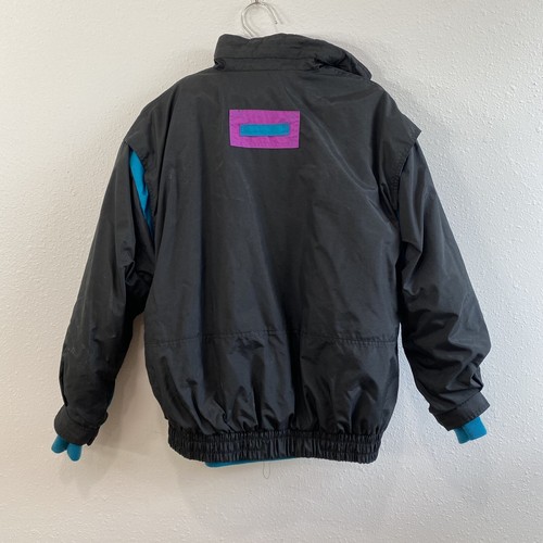 Vintage Apres Sport 2 Layer Multi Color Jacket Size L Retro 80's - Picture 8 of 9
