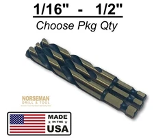 Norseman Viking USA 1/4" Hex Shank Drill Bit Super Premium Quick Release Bits
