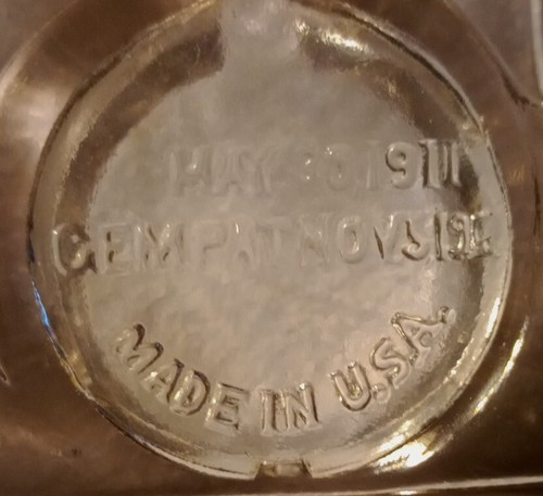 Antique Glass Inkwell GEM Dated May 30, 1911 - Picture 6 of 14
