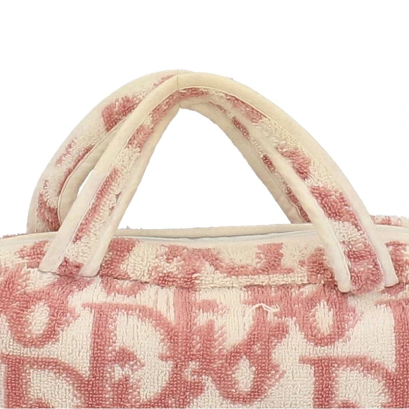 Sac à main Dior Trotter logo vintage rose état d'usage mini occasion 202412R