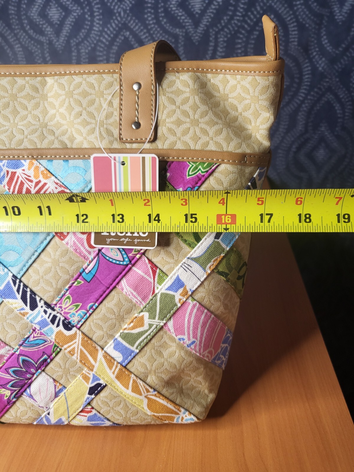 NWT Rare Large Relic Patchwork Shoulder Tote Bag … - image 7