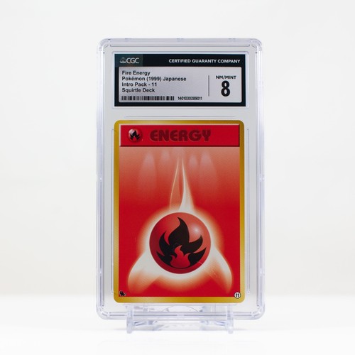 Pokémon Fire Energy #11 Japanese Intro Pack - Squirtle Deck - CGC 8 -