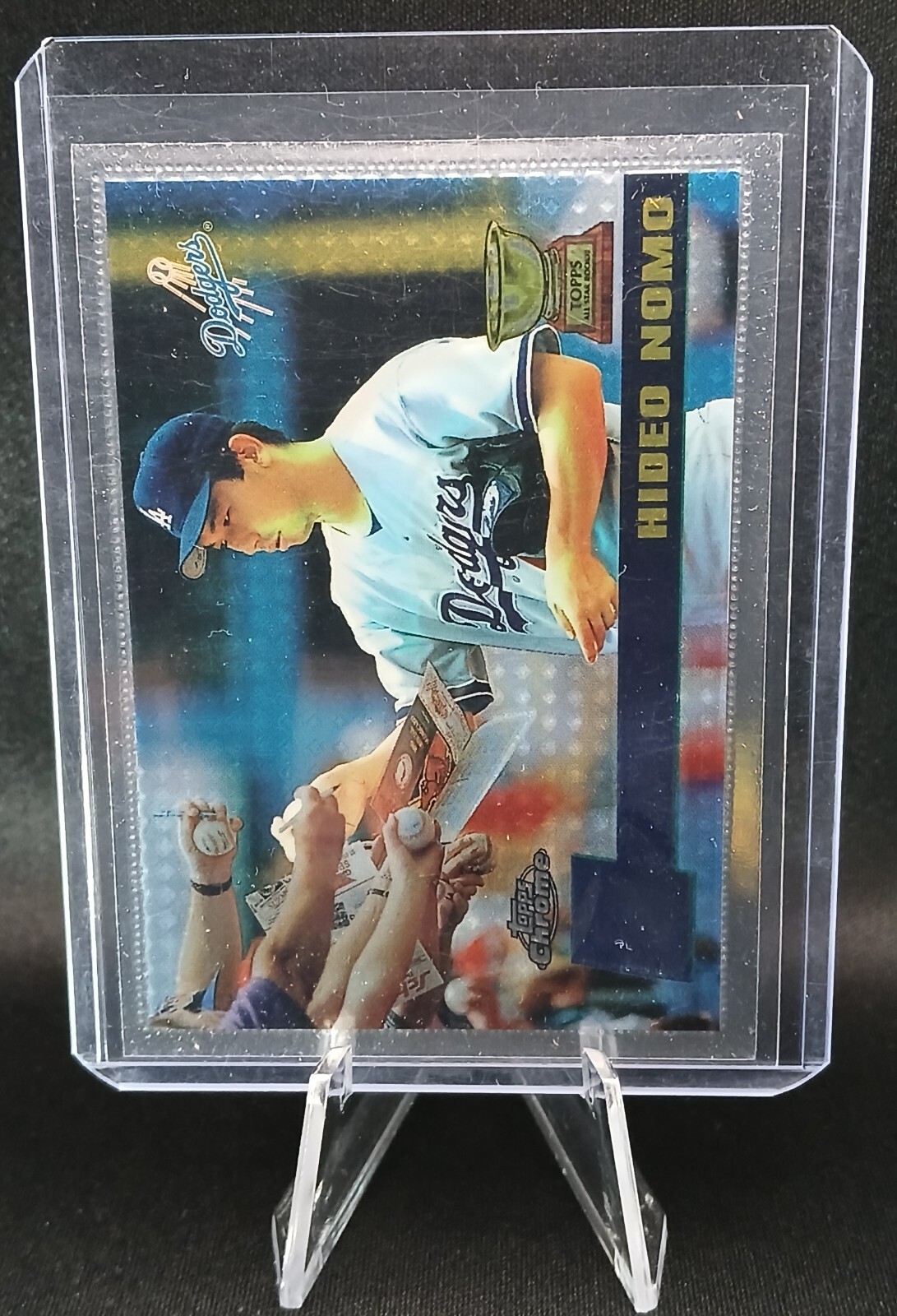 1996 Topps Chrome Hideo Nomo #37 and #136 Base both Cards are Centered Mint