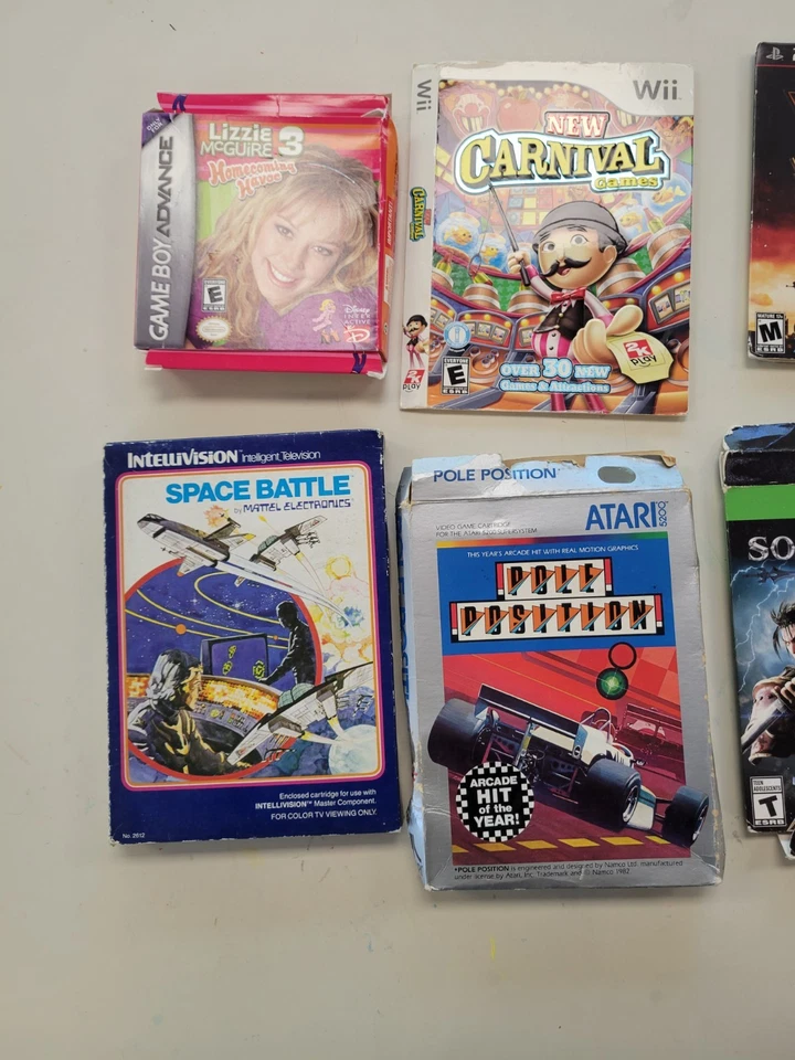 Video Game Box Lot Ps3, Intellivision, Sega Genseis, Wii, Atari, Gameboy, Xbox  - Image 2 of 4