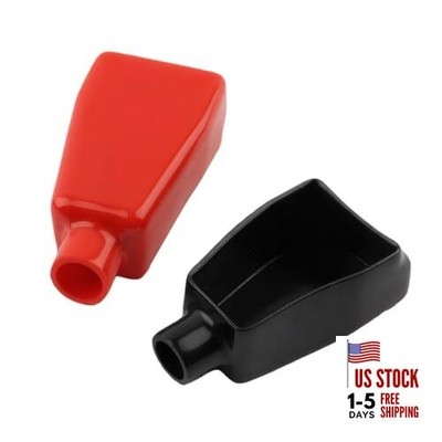 Battery Terminal Cover, Soft Rubber Positive Negative Insulating 2 PCS