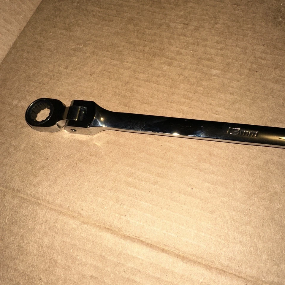 Herramientas a presión 13 mm - 15 mm 12pt métrico doble flexión trinquete caja llave XFRM1315 Foto 2 de 4