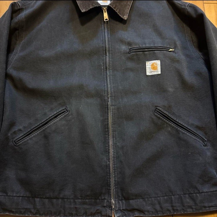 Carhartt Detroit Jacket JU1205 Black Unlined XL Vintage