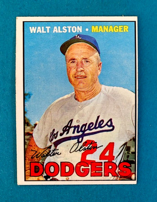 1967 Topps #294 Walt Alston Baseball Card EX/VG