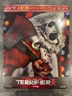 TERRIFIER 3 - 4K Film ULTRA HD + BLU-RAY Zone B STEELBOOK COLLECTOR EDITION