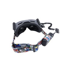 For DJI AVATA Goggles 2 /V2 Graffiti Color Headband Fixed Strap+Cable manager