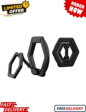 360° Rotating UAG Magnetic Ring Stand – Strong MagSafe Grip, Black