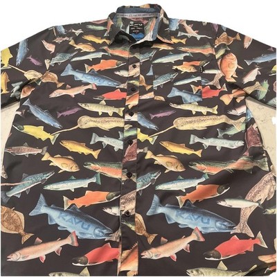 Klear Above Visibility Unlimited KAVU Fish Short sleeve Shirt XL