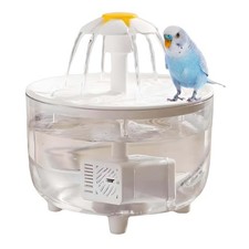 Petlex Bird Bath Indoor Automatic Parrot Shower Bathtub with Pump transparent