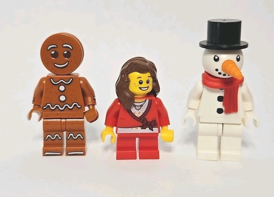 Lego Holiday Minifigure Lot Santa Claus Gingerbread Man Reindeer Snowman Gift - Image 4 of 4