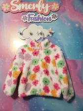 Girls Warm Fleece Flower Plush Jacket