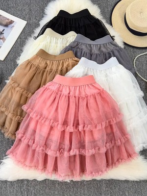 Summer 2025 Women's Sweet Faionable ort Skirt Cake Me Fairy f-length with  High