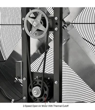 Global Industrial? 42" Portable Drum Blower Fan, 17600 CFM, 1 HP, 1 Phase