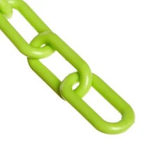Plastic Barrier Chain Safety Green 2inch Link Diameter 10foot Length 5001410