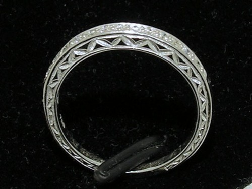 Anillo R210 Oro Genuino 9K o 18K Natural VS Diamante 0,25 quilates Banda de Boda Eternidad - Imagen 5 de 7