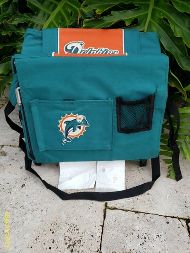 Miami Dolphins NFL Stadium Seat Cushion Vintage Set of 4 - Picture 10 of 10