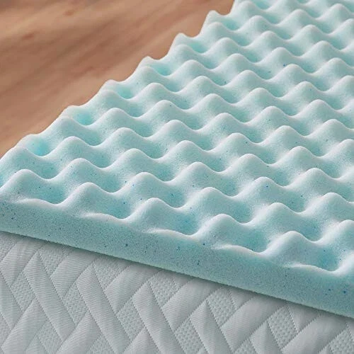 LUCID Memory Foam Mattress Topper Double Bed (135 x 190 cm)