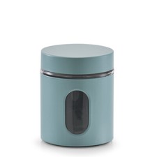 Zeller Vorratsglas 600 ml eukalyptus Glas/Metall mint Ø10,2 x 12,5 cm