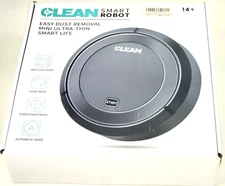 CLEAN Smart Robot Vacuum Cleaner Automatic Robot Vacuum - BLACK