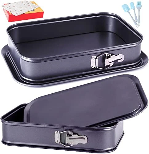 Kenond Large Springform Cake Pan 14 x 11-Inch Rectangle Cheesecake Pan Tirami...