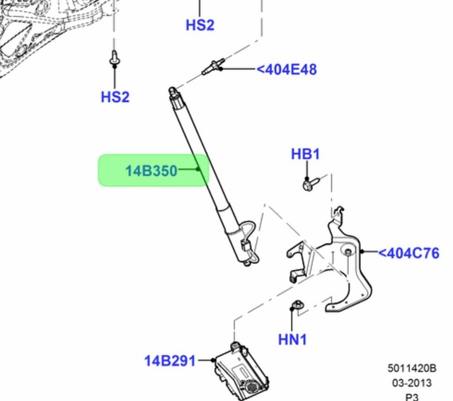 Genuine OEM Ford Flex Liftgate Trunk Actuator DA8Z14B351A for sale