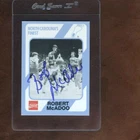 Robert McAdoo - 1989 Autographed Basketball card # 77 - North Carolina's Finest