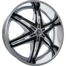 24 Inch 24x10 Diablo Elite Chrome Wheels Rims 6x139.76x120 35