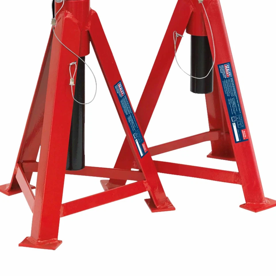 Sealey Tools AS5000M 5 Ton Each 10 Ton Pair Axle Stands 700mm Medium Height - Image 4 of 4