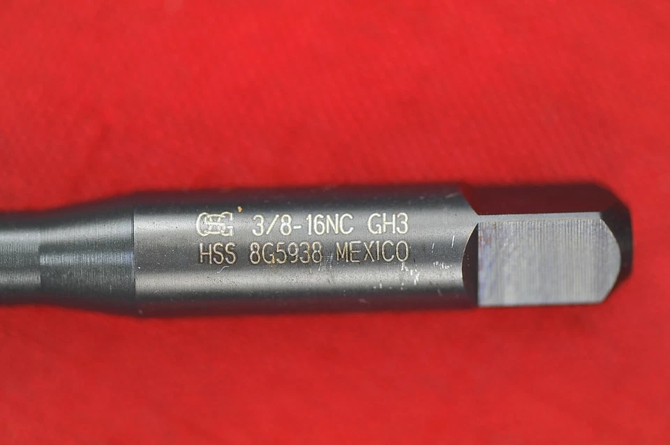 OSG 1231701 Grifo de punta espiral, parte inferior, 3/8-16, S/O, 3 flt Foto 3 de 4