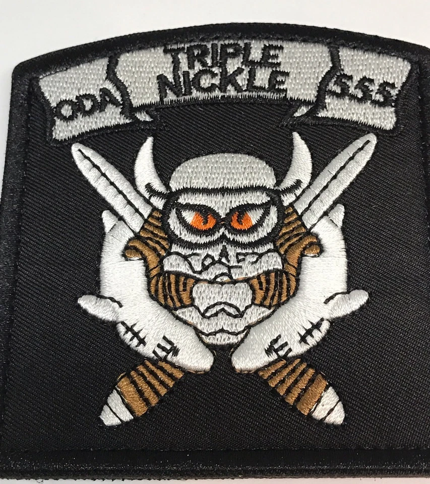 TRIPLE NICKLE Army Special Forces ODA-555 Operational Detachment Tactical Patch - Image 3 of 3