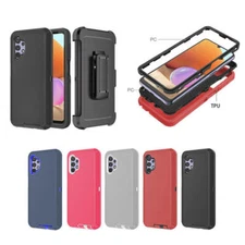 Samsung Galaxy A32 5G Heavy Duty Full Body Hybrid Defender Rugged Holster Case 