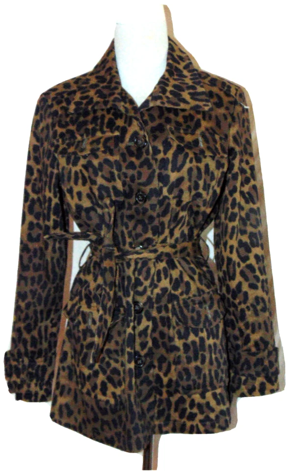 Linea by Louis Dell Olio leopard print coat Spring jacket womens