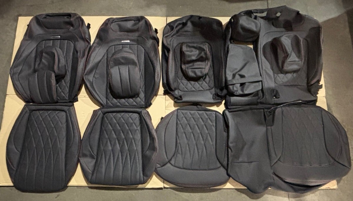OEM AMG G63 G-Klasse W463 Leather Seats Cover Set In Black With