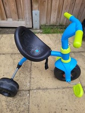SMOBY Kids Toddler Be Fun Blue Green Black Tricycle Trike no push bar seatbelt