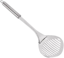 Pet Cat Litter Poop Scoop Kitty Box Clean Metal Scooper Stainless Steel Silver