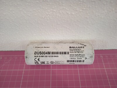 BALLUFF BUS M18M1-XB-12/100-S92G Ultraschallsensor, Ø 18 mm 10..30V DC, 4..20 mA
