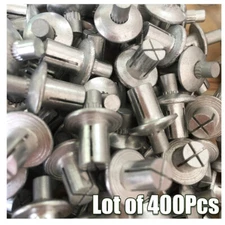 Lot of 400Pcs  Aluminum Drive Rivets Blind Drive Rivet Expansion nail USA SELLER