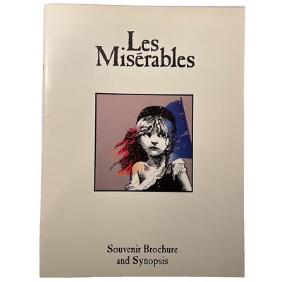 Les Miserables Tour Souvenir Brochure Synopsis Program Cast Insert