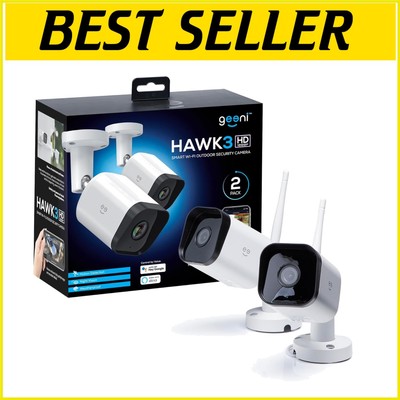 Advanced 1080p Outdoor Security Camera Set with Two-Way Audio & Alexa Compatible