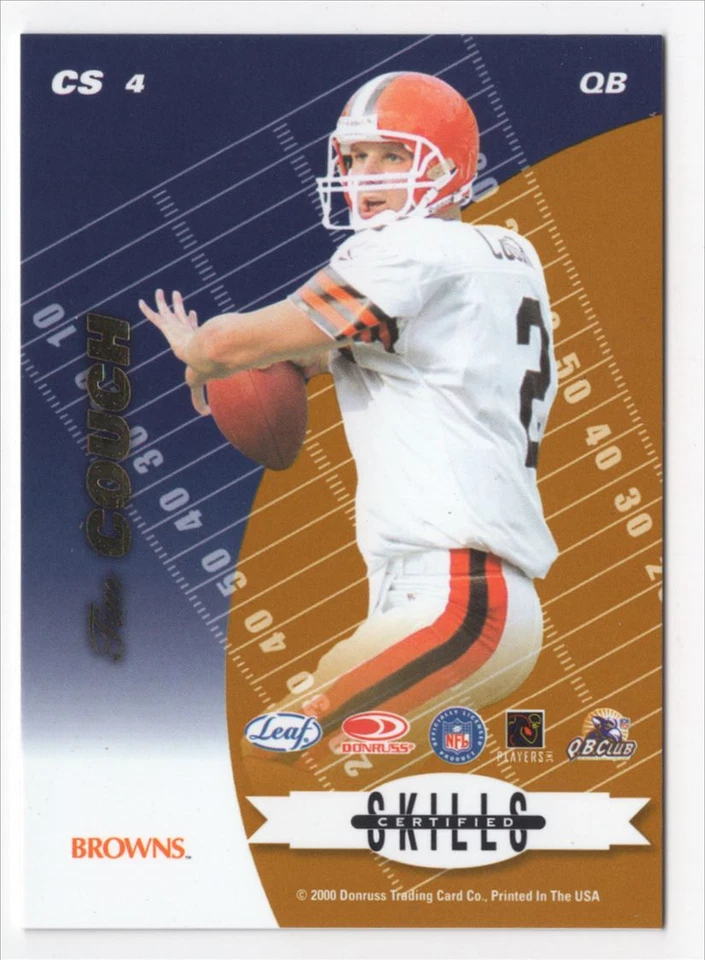 2000 Leaf Certified Skills dan marino tim couch - Image 2 of 2